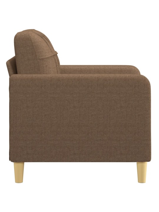 Atpūtas krēsls, 60 cm, brūns audums