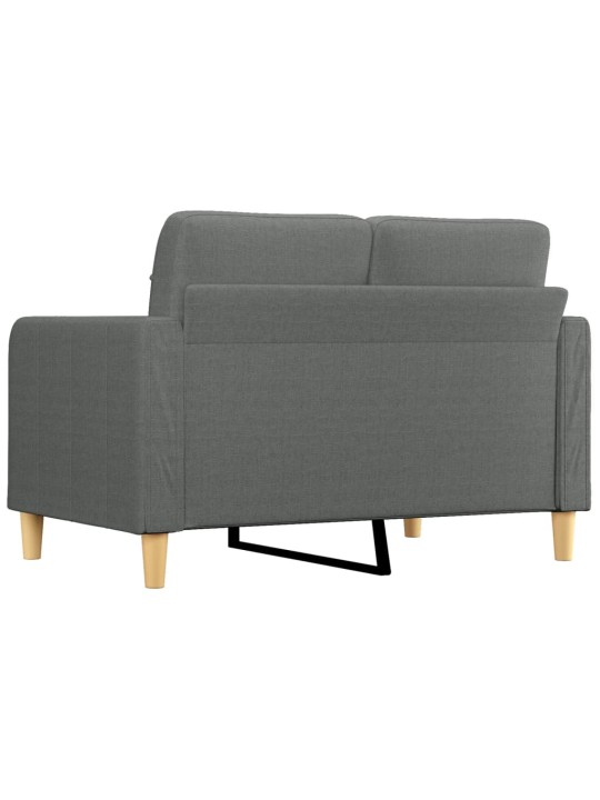 Divvietīgs dīvāns, tumši pelēks audums, 120 cm