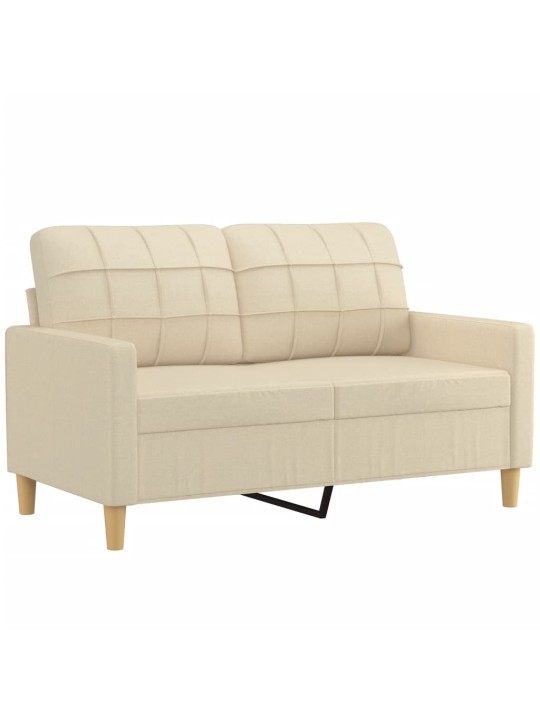 Divvietīgs dīvāns, krēmkrāsas audums, 120 cm