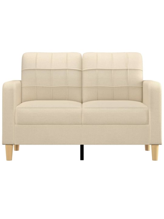 Divvietīgs dīvāns, krēmkrāsas audums, 120 cm