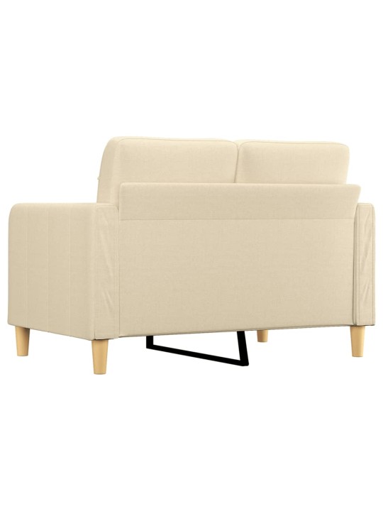 Divvietīgs dīvāns, krēmkrāsas audums, 120 cm