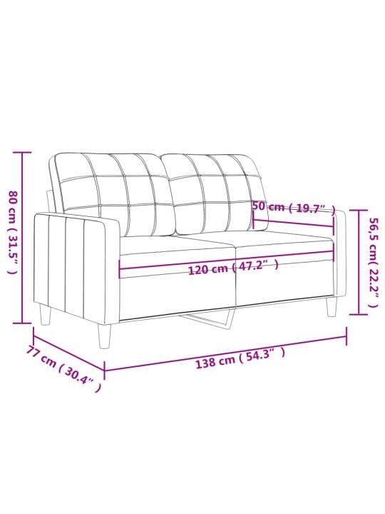 Divvietīgs dīvāns, vīnsarkans audums, 120 cm