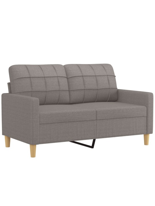 Divvietīgs dīvāns, pelēkbrūns audums, 120 cm