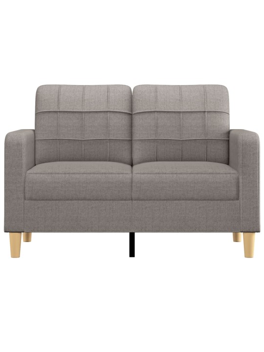 Divvietīgs dīvāns, pelēkbrūns audums, 120 cm