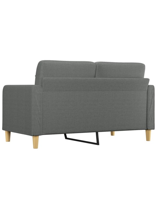 Divvietīgs dīvāns, tumši pelēks audums, 140 cm