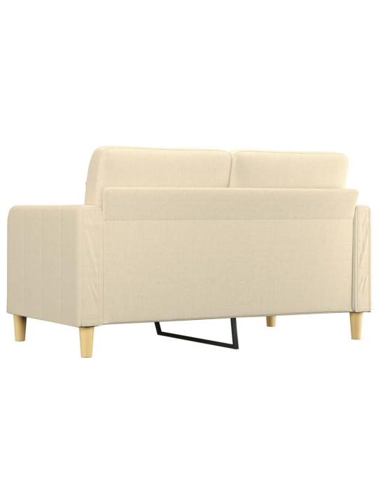 Divvietīgs dīvāns, krēmkrāsas audums, 140 cm