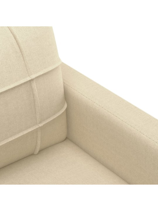 Divvietīgs dīvāns, krēmkrāsas audums, 140 cm