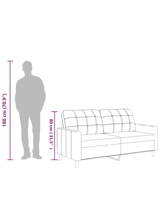 Divvietīgs dīvāns, vīnsarkans, 140 cm, mākslīgā āda