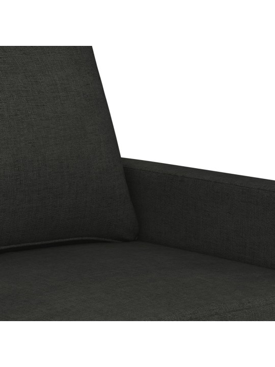 Atpūtas krēsls, melns, 60 cm, audums