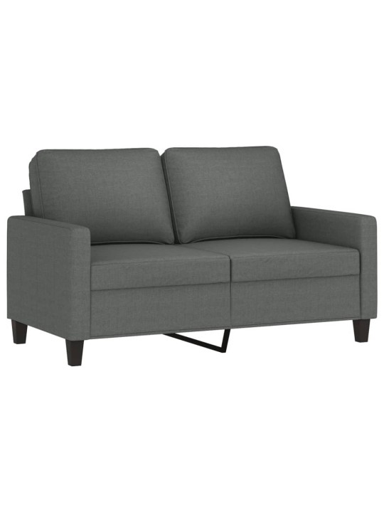 Divvietīgs dīvāns, tumši pelēks audums, 120 cm