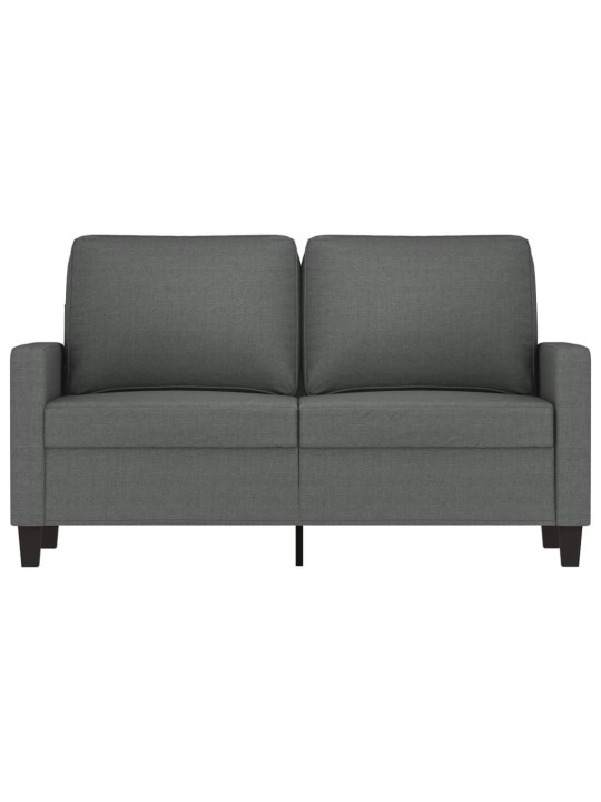 Divvietīgs dīvāns, tumši pelēks audums, 120 cm