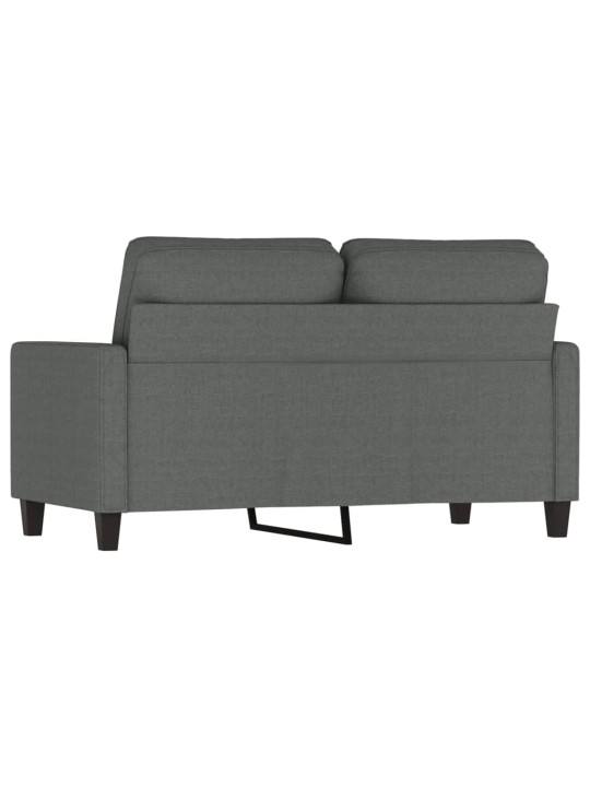 Divvietīgs dīvāns, tumši pelēks audums, 120 cm