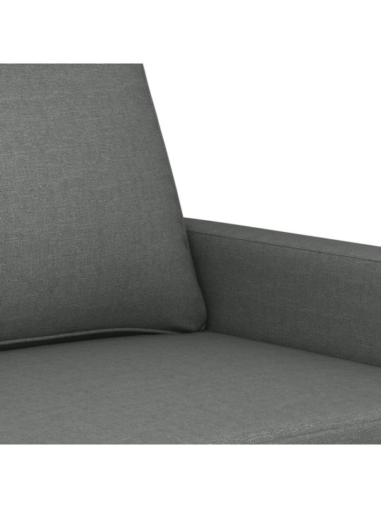 Divvietīgs dīvāns, tumši pelēks audums, 120 cm