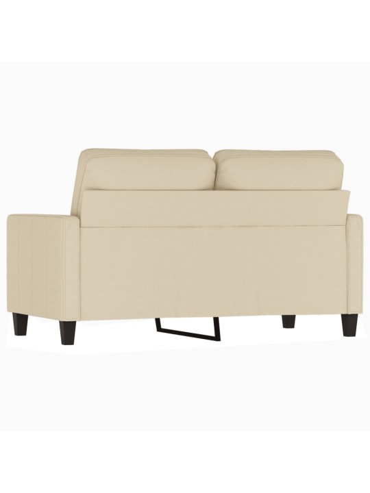 Divvietīgs dīvāns, krēmkrāsas audums, 120 cm