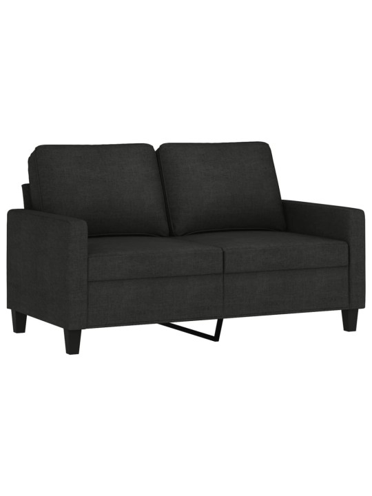 Divvietīgs dīvāns, melns audums, 120 cm