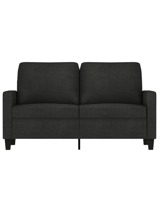 Divvietīgs dīvāns, melns audums, 120 cm