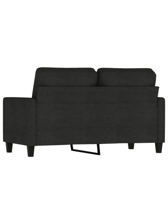 Divvietīgs dīvāns, melns audums, 120 cm