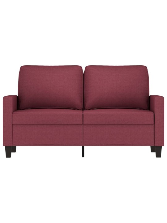 Divvietīgs dīvāns, vīnsarkans audums, 120 cm