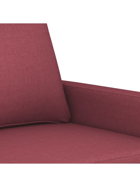 Divvietīgs dīvāns, vīnsarkans audums, 120 cm