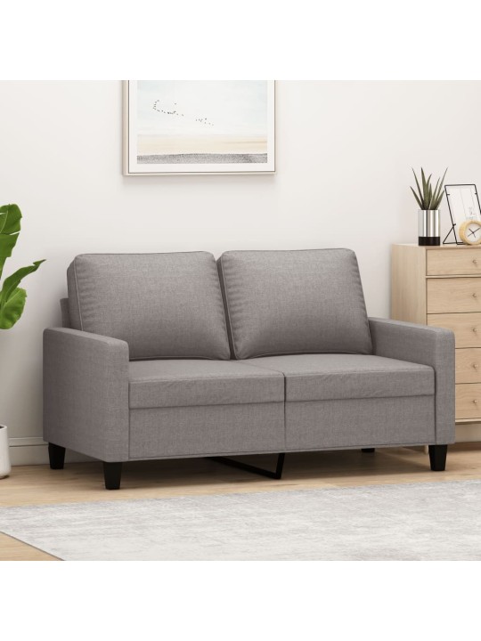 Divvietīgs dīvāns, pelēkbrūns audums, 120 cm