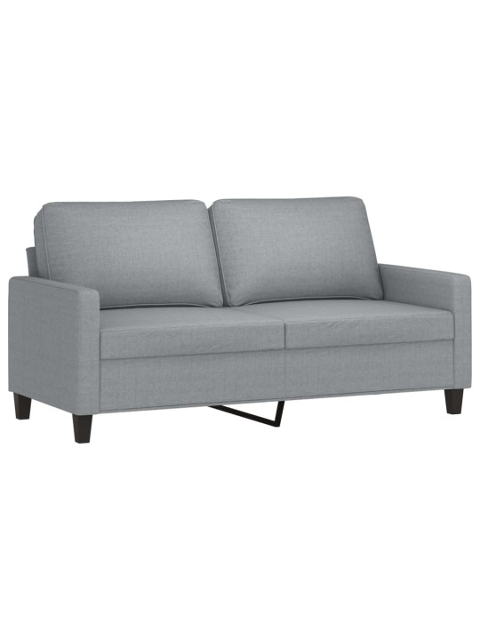 Divvietīgs dīvāns, tumši pelēks audums, 140 cm