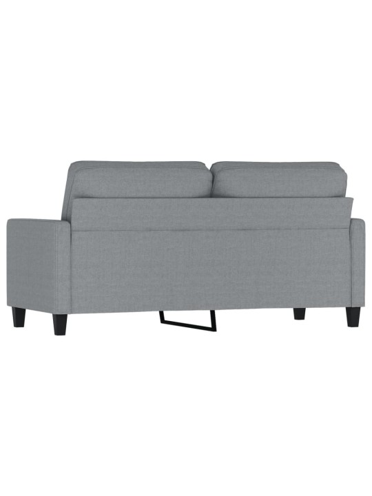 Divvietīgs dīvāns, tumši pelēks audums, 140 cm
