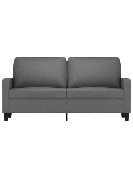 Divvietīgs dīvāns, tumši pelēks audums, 140 cm