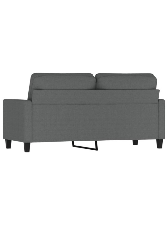 Divvietīgs dīvāns, tumši pelēks audums, 140 cm