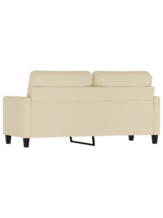 Divvietīgs dīvāns, krēmkrāsas audums, 140 cm