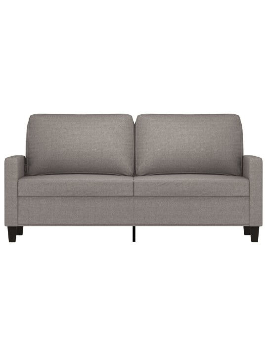 Divvietīgs dīvāns, pelēkbrūns audums, 140 cm