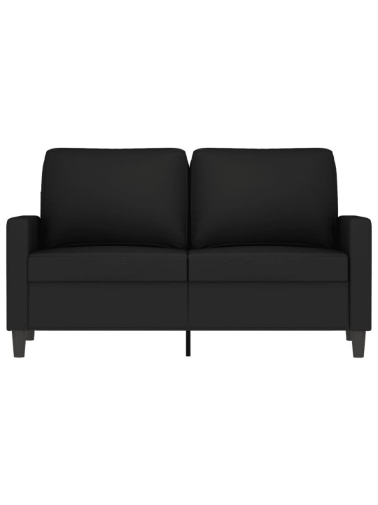 Divvietīgs dīvāns, melns, 120 cm, samts