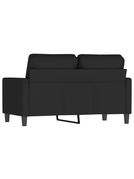 Divvietīgs dīvāns, melns, 120 cm, samts