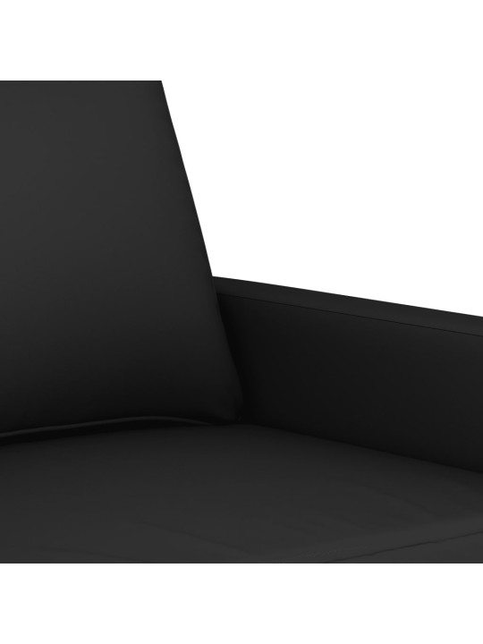 Divvietīgs dīvāns, melns, 120 cm, samts