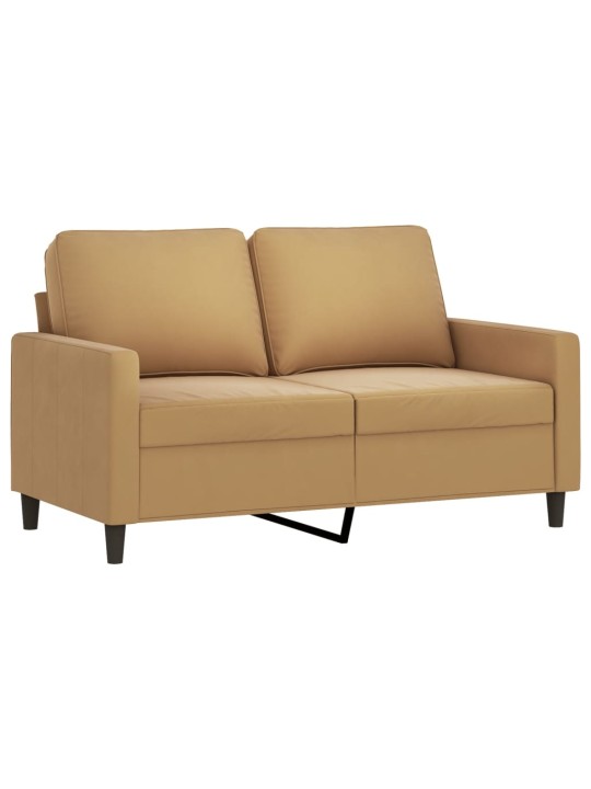 Divvietīgs dīvāns, brūns, 120 cm, samts