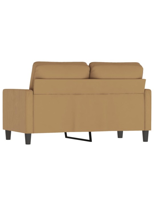 Divvietīgs dīvāns, brūns, 120 cm, samts