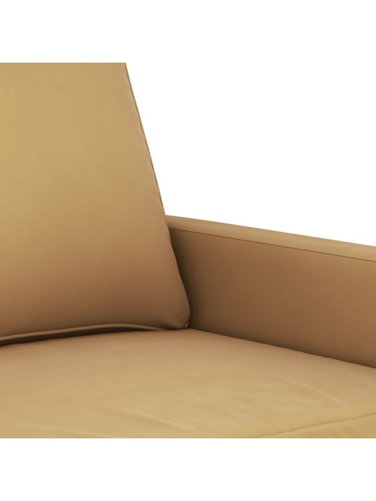 Divvietīgs dīvāns, brūns, 120 cm, samts