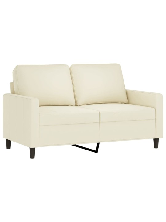 Divvietīgs dīvāns, krēmkrāsas, 120 cm, samts