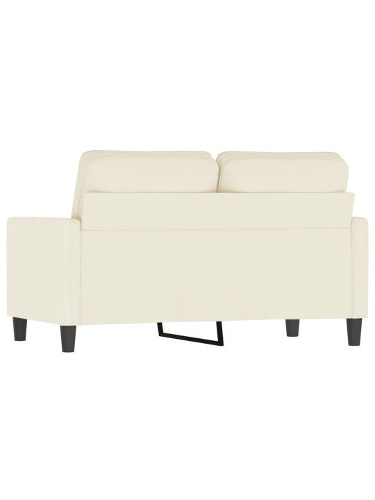 Divvietīgs dīvāns, krēmkrāsas, 120 cm, samts