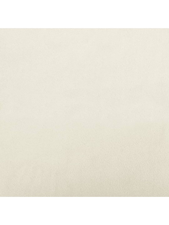 Divvietīgs dīvāns, krēmkrāsas, 120 cm, samts