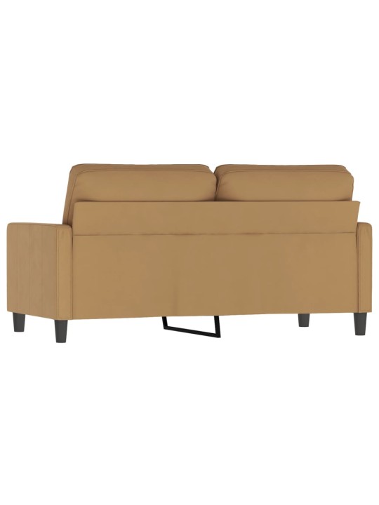 Divvietīgs dīvāns, brūns, 140 cm, samts