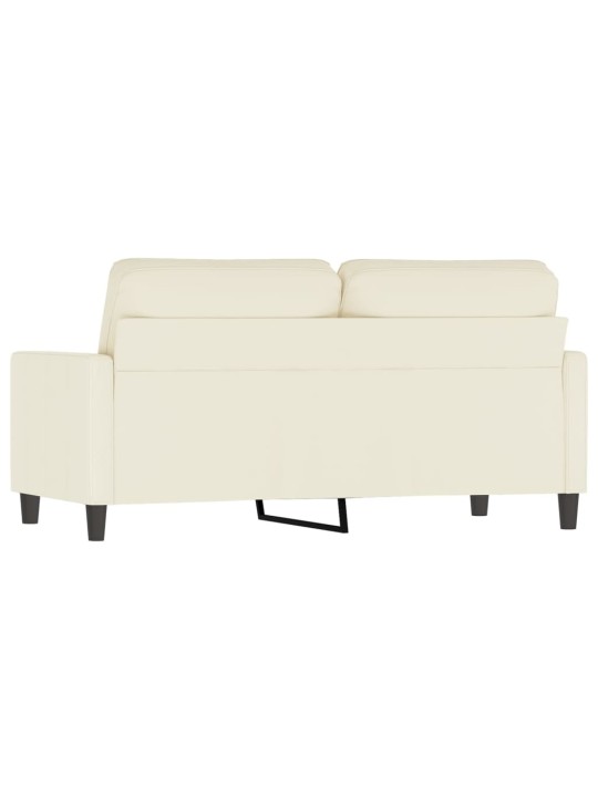 Divvietīgs dīvāns, krēmkrāsas, 140 cm, samts