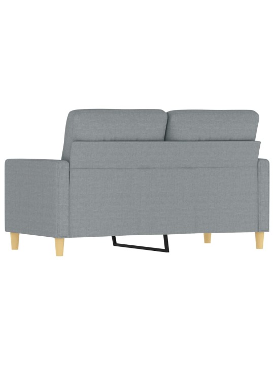 Divvietīgs dīvāns, gaiši pelēks, 120 cm, audums
