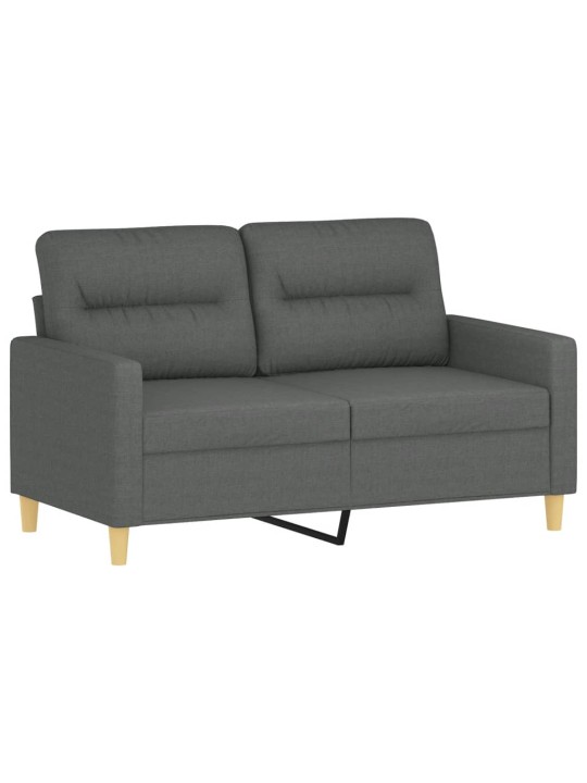 Divvietīgs dīvāns, tumši pelēks audums, 120 cm
