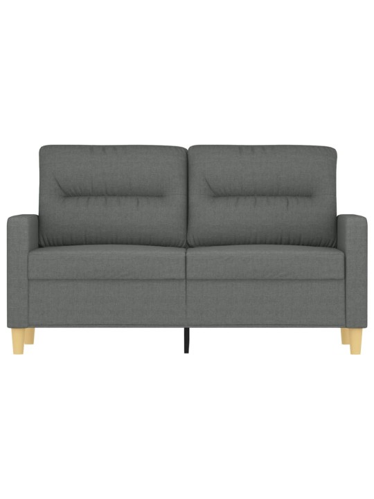 Divvietīgs dīvāns, tumši pelēks audums, 120 cm