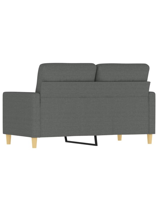 Divvietīgs dīvāns, tumši pelēks audums, 120 cm