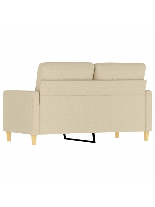 Divvietīgs dīvāns, krēmkrāsas audums, 120 cm