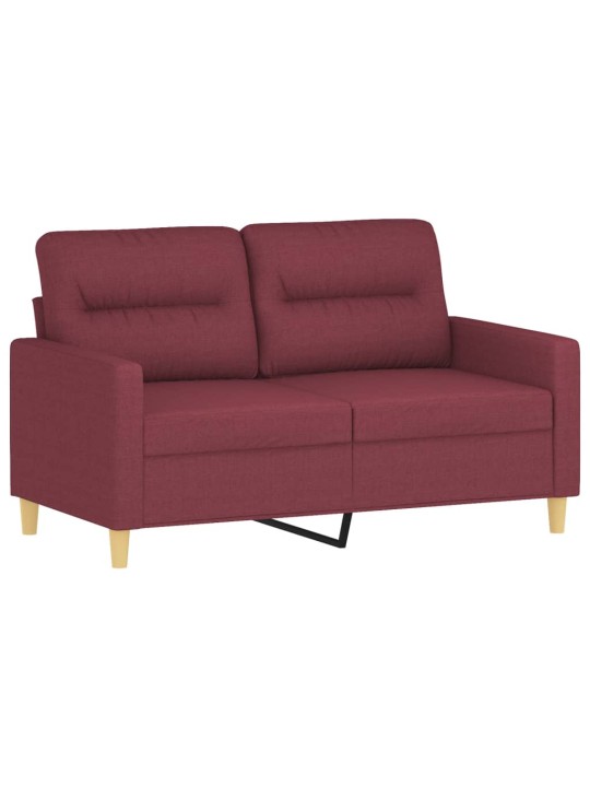 Divvietīgs dīvāns, vīnsarkans audums, 120 cm