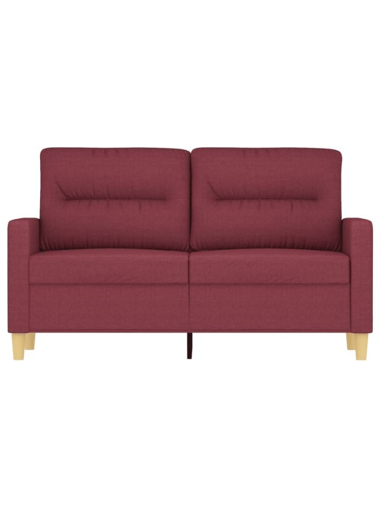 Divvietīgs dīvāns, vīnsarkans audums, 120 cm