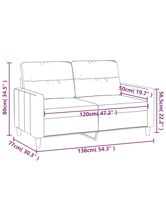 Divvietīgs dīvāns, vīnsarkans audums, 120 cm