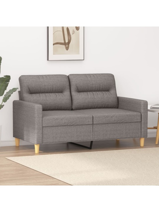 Divvietīgs dīvāns, pelēkbrūns audums, 120 cm